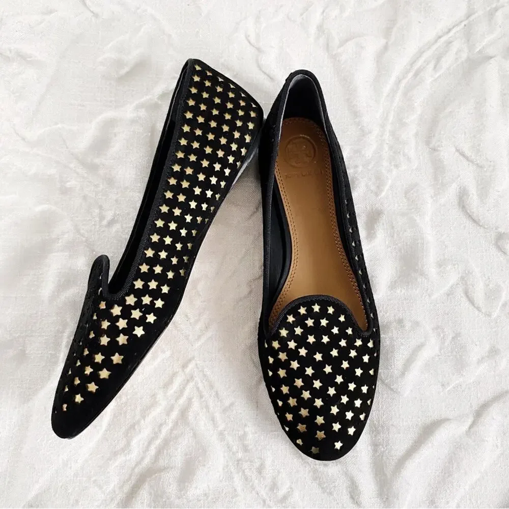 Tory Burch Olympia Star Genuine Calf Hair Loafer Size 6